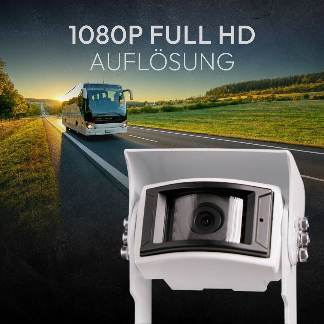 VSG24 Rückfahrkamera PROFI HD | Stoßfest & Erschütterungsresistent HD-1080P Auflösung IP69K