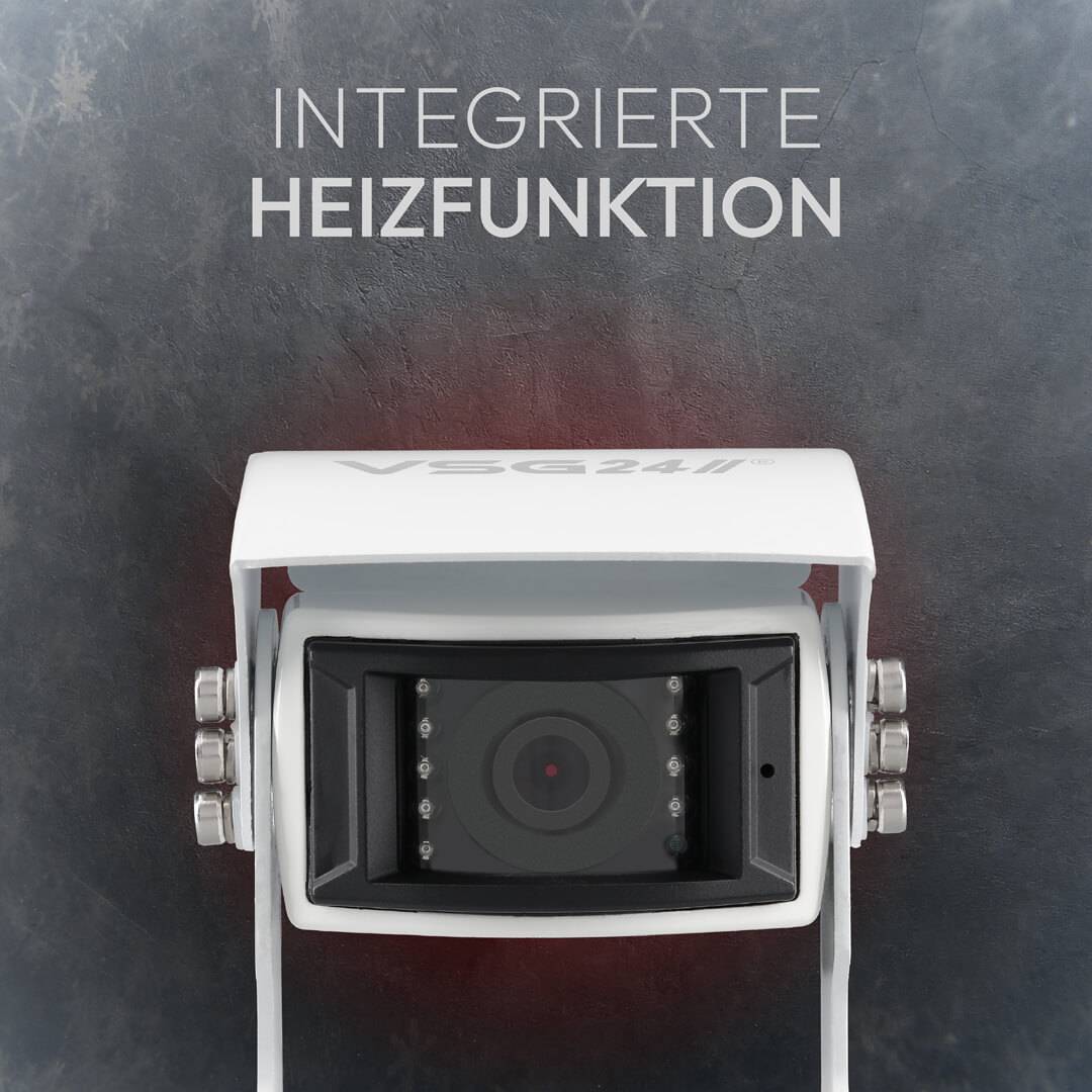 VSG24 Rückfahrkamera PROFI HD | Stoßfest & Erschütterungsresistent HD-1080P Auflösung IP69K