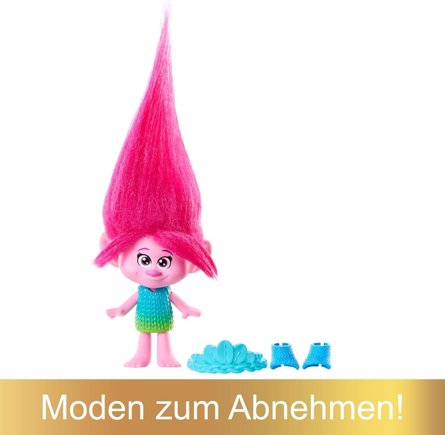 Mattel DREAMWORKS TROLLS Gemeinsam Stark Königin Poppy Plüschhaar 3+ HNF06