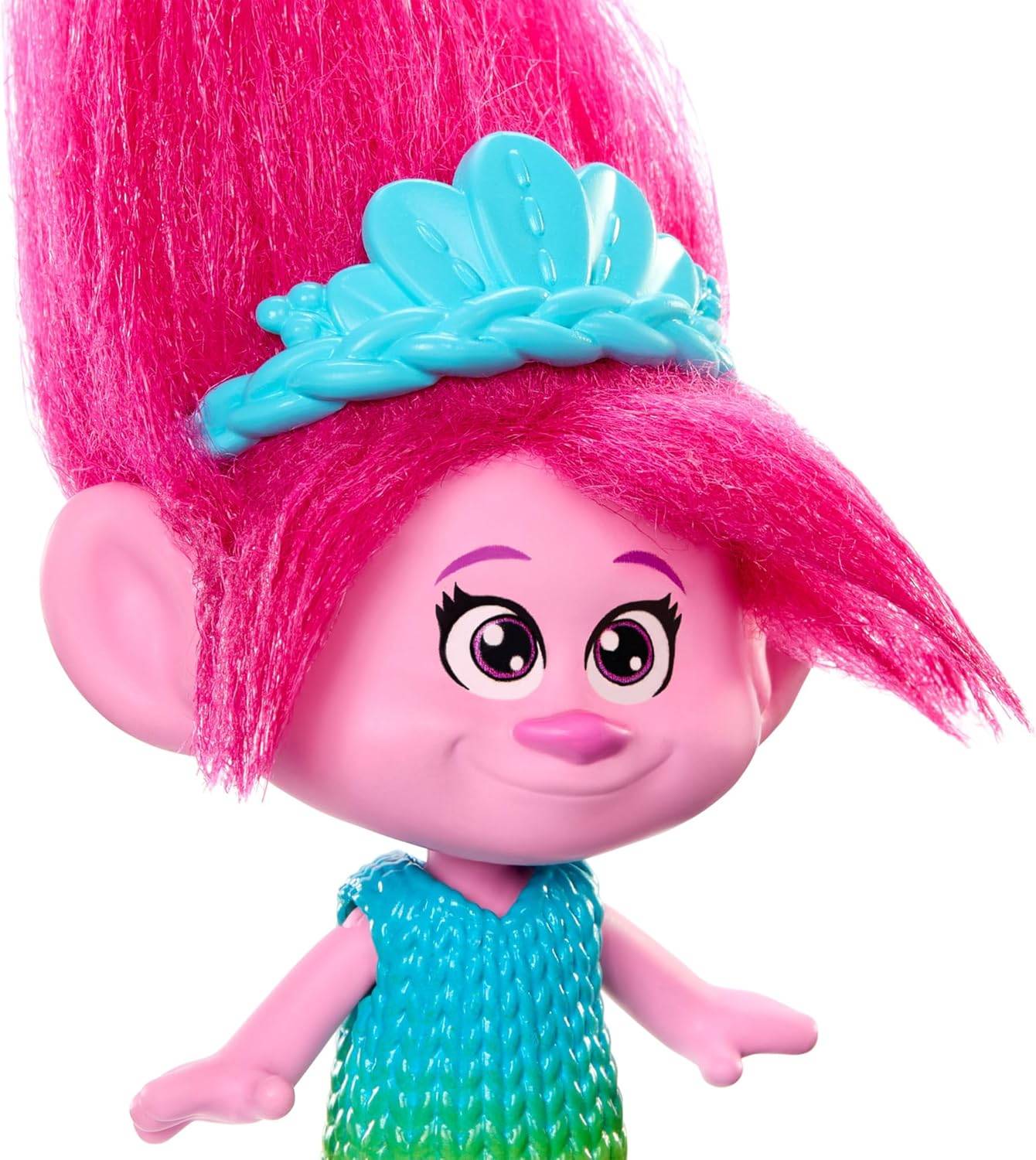 Mattel DREAMWORKS TROLLS Gemeinsam Stark Königin Poppy Plüschhaar 3+ HNF06