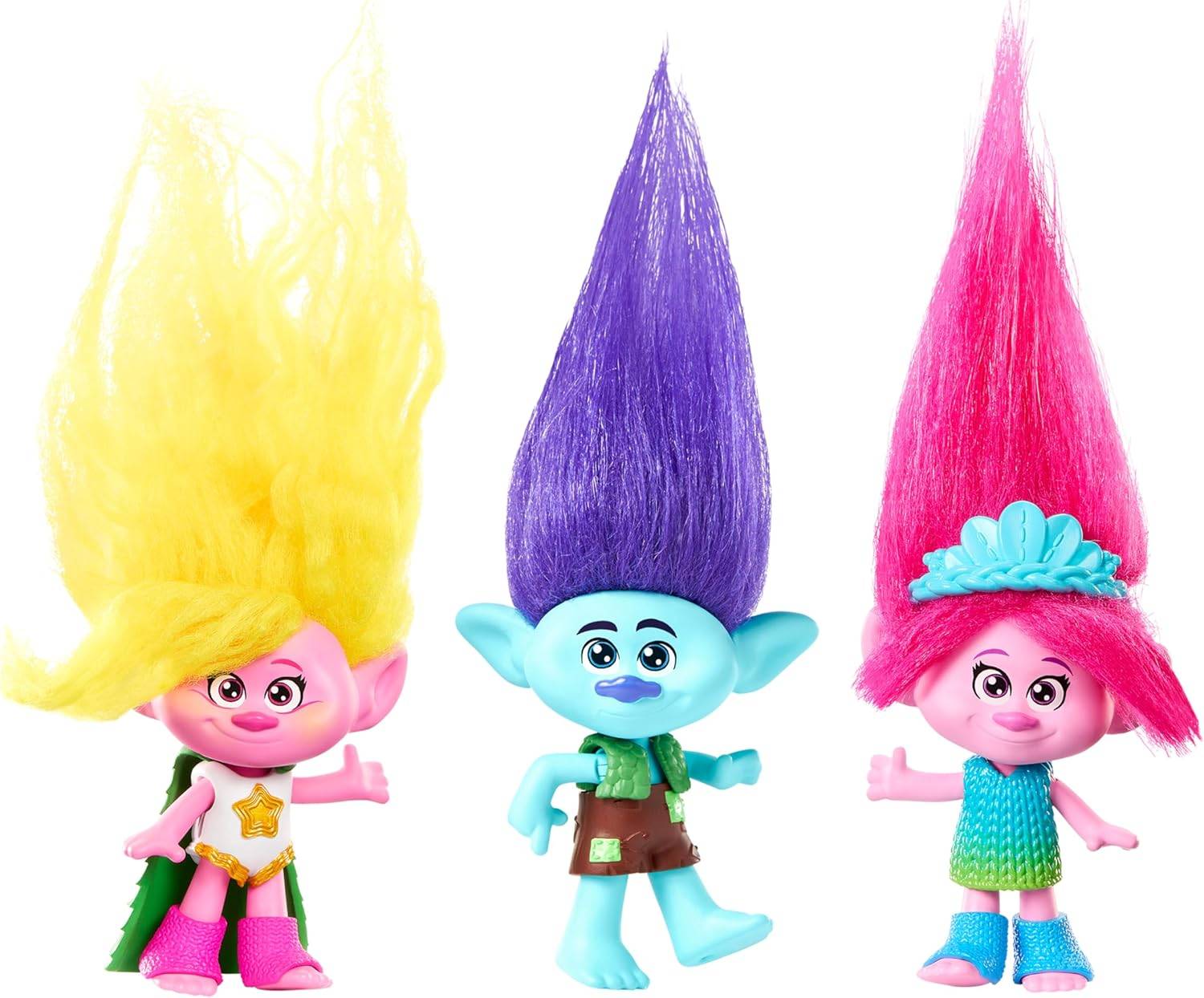 Mattel DREAMWORKS TROLLS Gemeinsam Stark Königin Poppy Plüschhaar 3+ HNF06