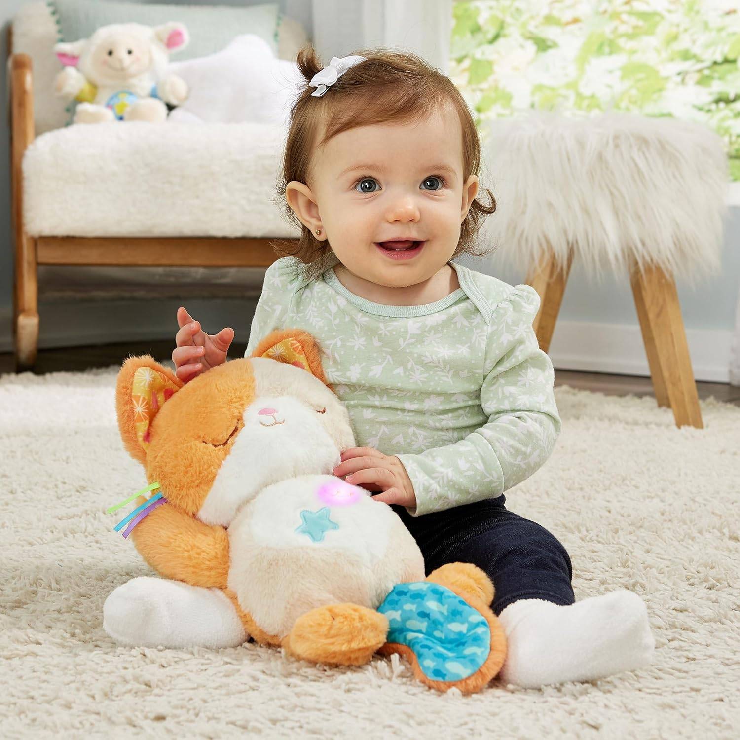 VTech Baby Schlummer-Kätzchen Kuscheltier Beruhigungshilfe Melodien 0-36 Monaten
