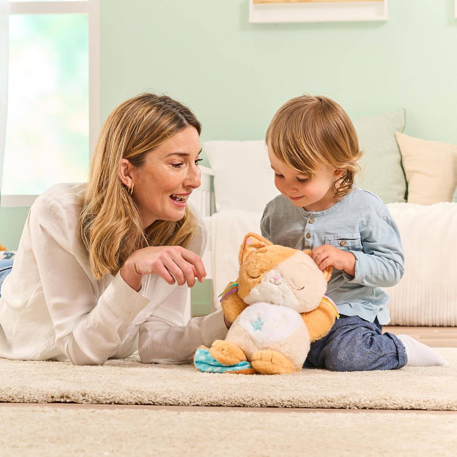 VTech Baby Schlummer-Kätzchen Kuscheltier Beruhigungshilfe Melodien 0-36 Monaten