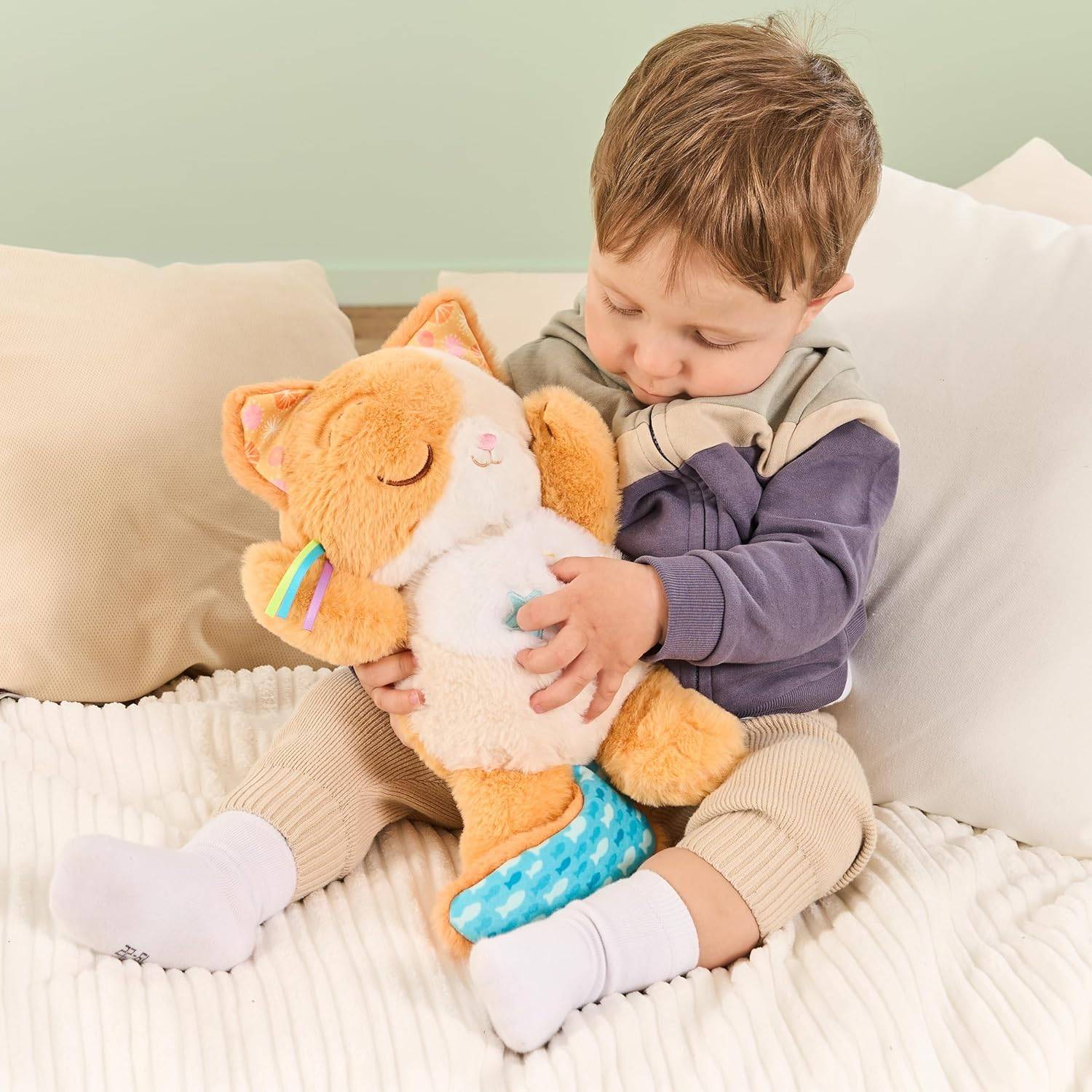 VTech Baby Schlummer-Kätzchen Kuscheltier Beruhigungshilfe Melodien 0-36 Monaten