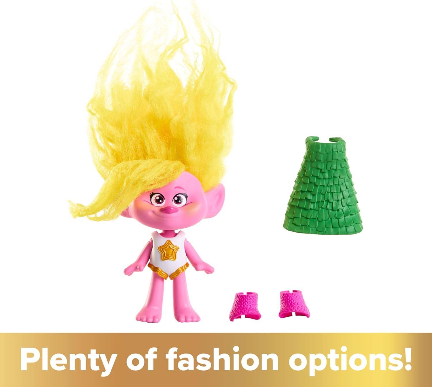 Mattel DREAMWORKS TROLLS Gemeinsam Stark Königin Poppy Plüschhaar 3+ HNF07