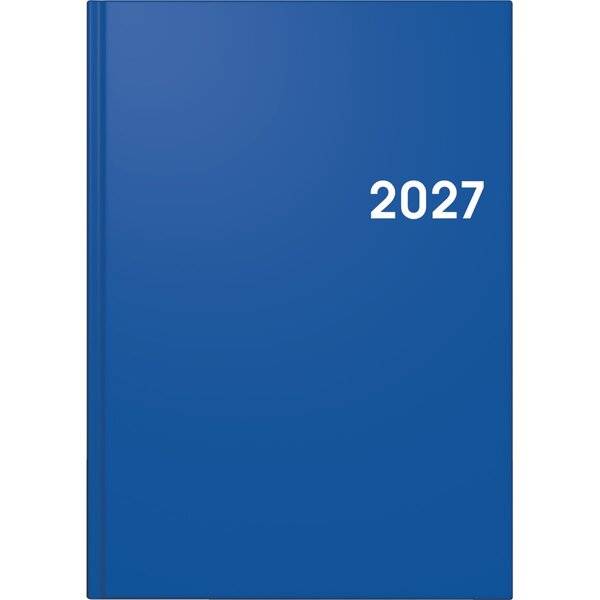 Buchkalender 795 A5 1 Tag/Seite Balacron-Einband blau 2027