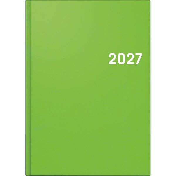 Buchkalender 795 A5 1 Tag/Seite Balacron-Einband hellgrün 2027