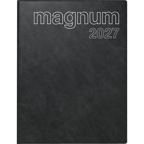 Buchkalender magnum 18,3x24cm 1 Woche/2 Seiten Kunststoff Catana schwarz 2027