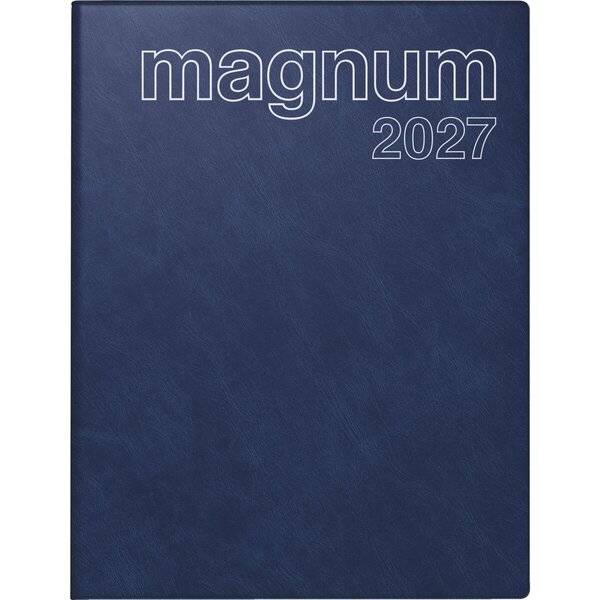 Buchkalender magnum 18,3x24cm 1 Woche/2 Seiten Kunststoff Catana dunkelblau 2027