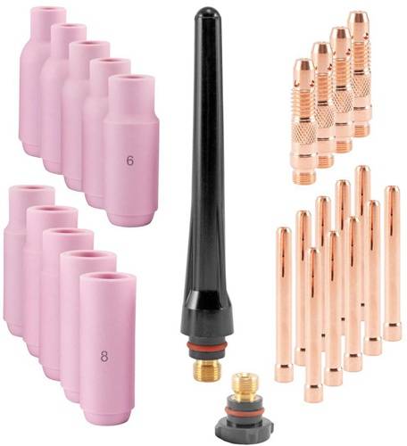 Verschleißteile-Set f.WP-26 rosa 26-tlg.STAHLWERK