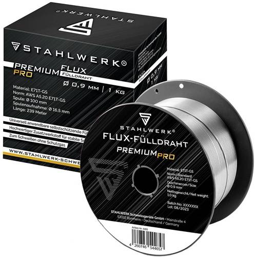 Fülldraht FLUX E71T-GS 0,9mm 1kg STAHLWERK