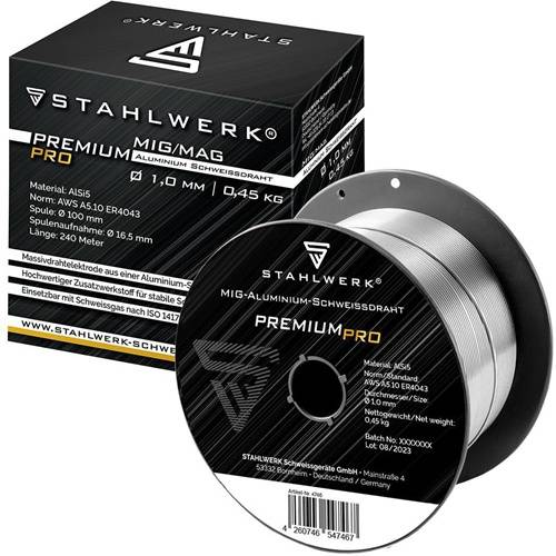 Schweißdraht Alu AlSi5 1,0mm 0,45kg STAHLWERK