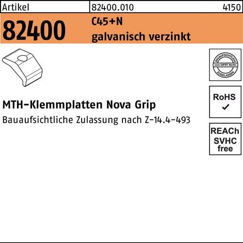 Klemmplatte R 82400 Nova Grip M12 C45+N galv.verz. 200 Stück MTH