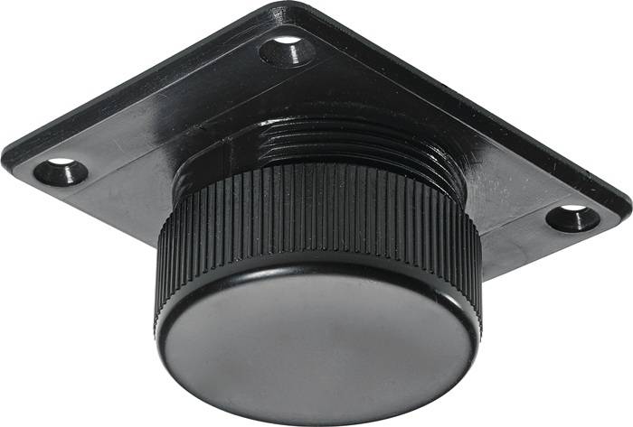 HETTICH 16844 Höhenversteller Ku.schwarz 50kg HETTICH Höhenverstellung 10 mm