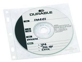 DURABLE CD/DVD Hülle COVER FILE 523919 PP transparent 10 St./Pack.