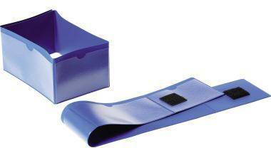 DURABLE Palettenfußbanderole 172407 145x75mm dunkelblau 50 St./Pack.