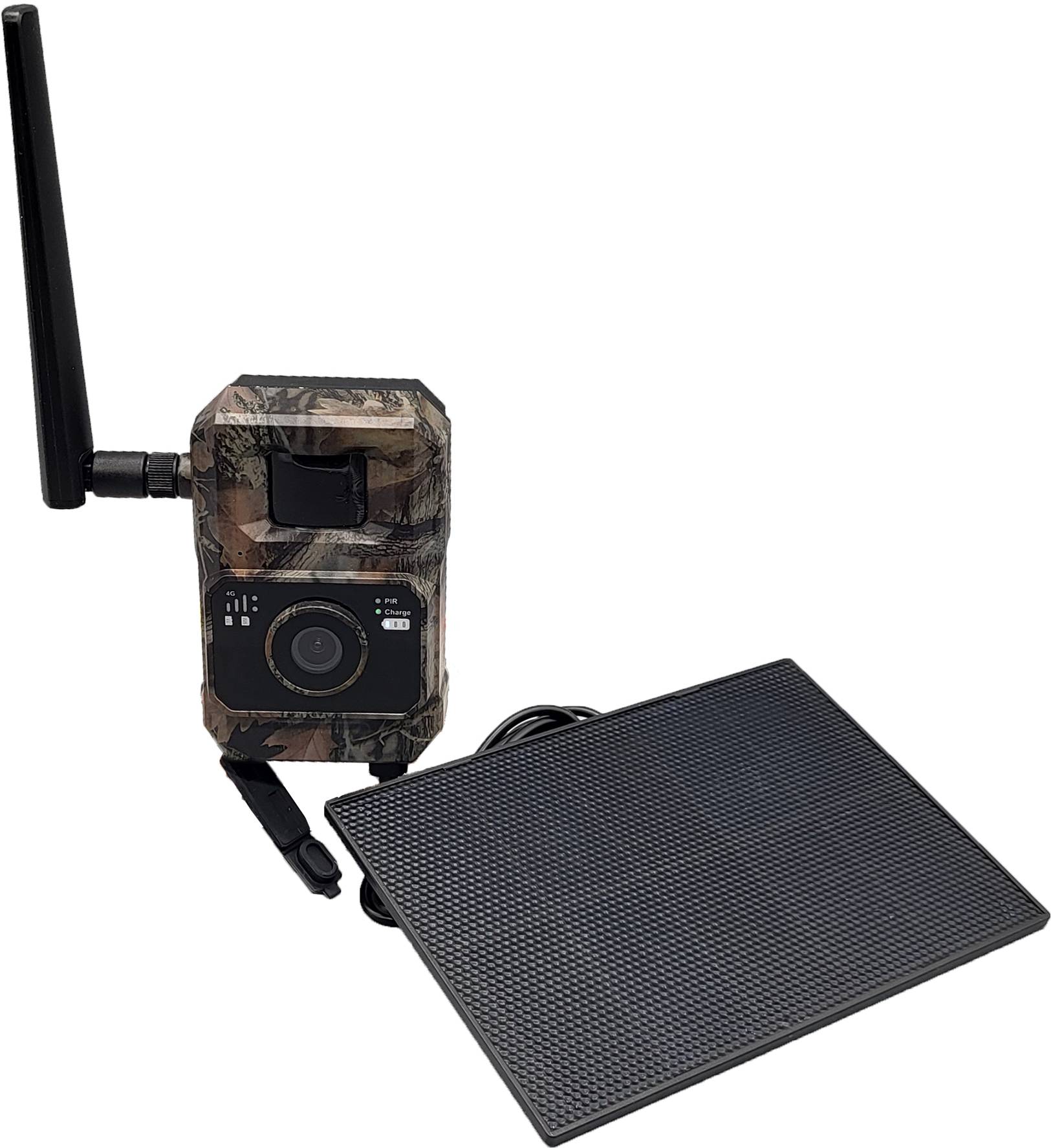 Berger & Schröter | Mini LTE 4G Wildkamera Live 48 MP mit Solar 4 W, Solarpanel, 0,2 s Trigger Bewegungsmelder, Handyübertragung, Nachtsicht, 1080P