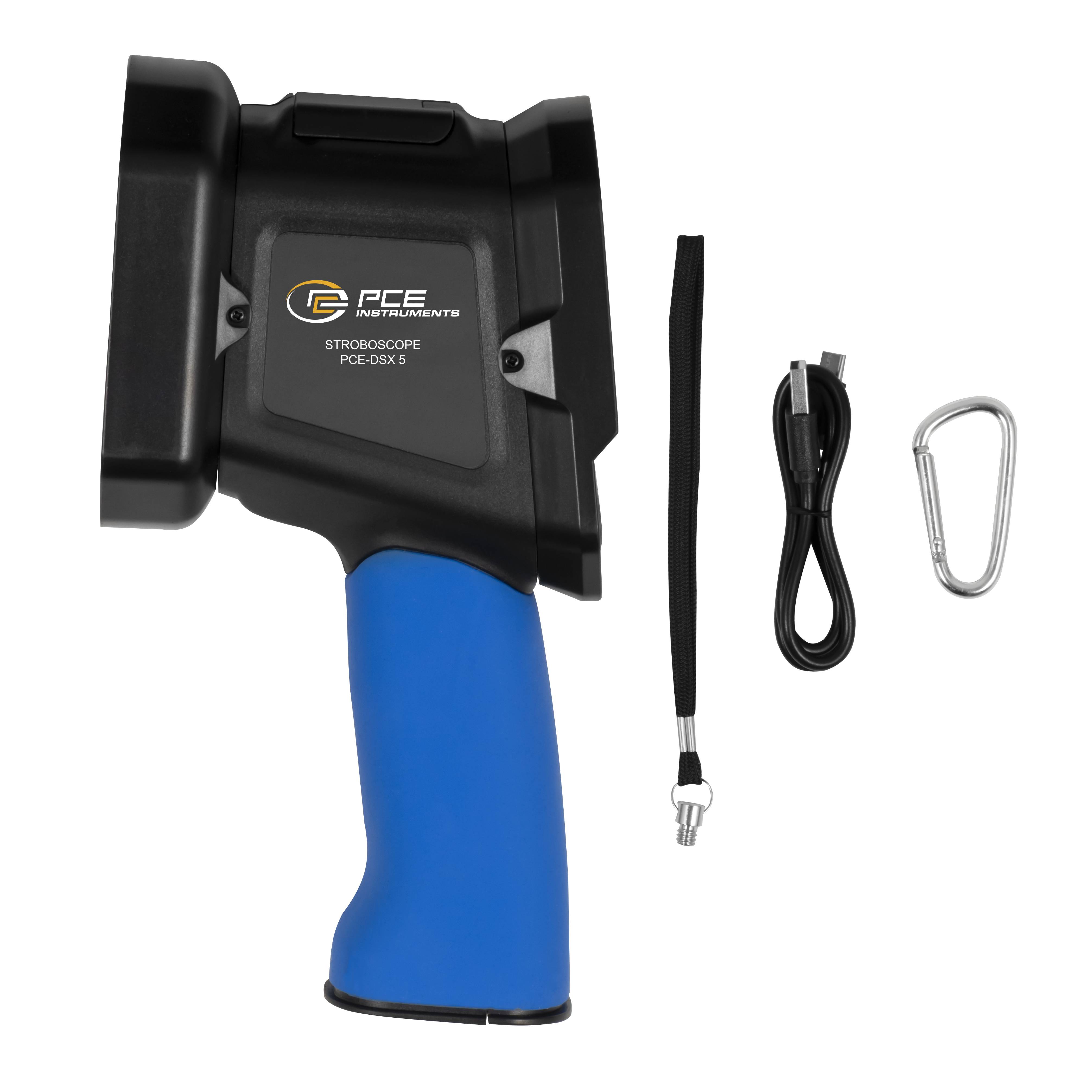 PCE Instruments Stroboskop PCE-DSX 5 |optisch 60 … 100000 FPM |Frequenz 1 … 1666,66 Hz |Feineinstellung x1 x10 x100