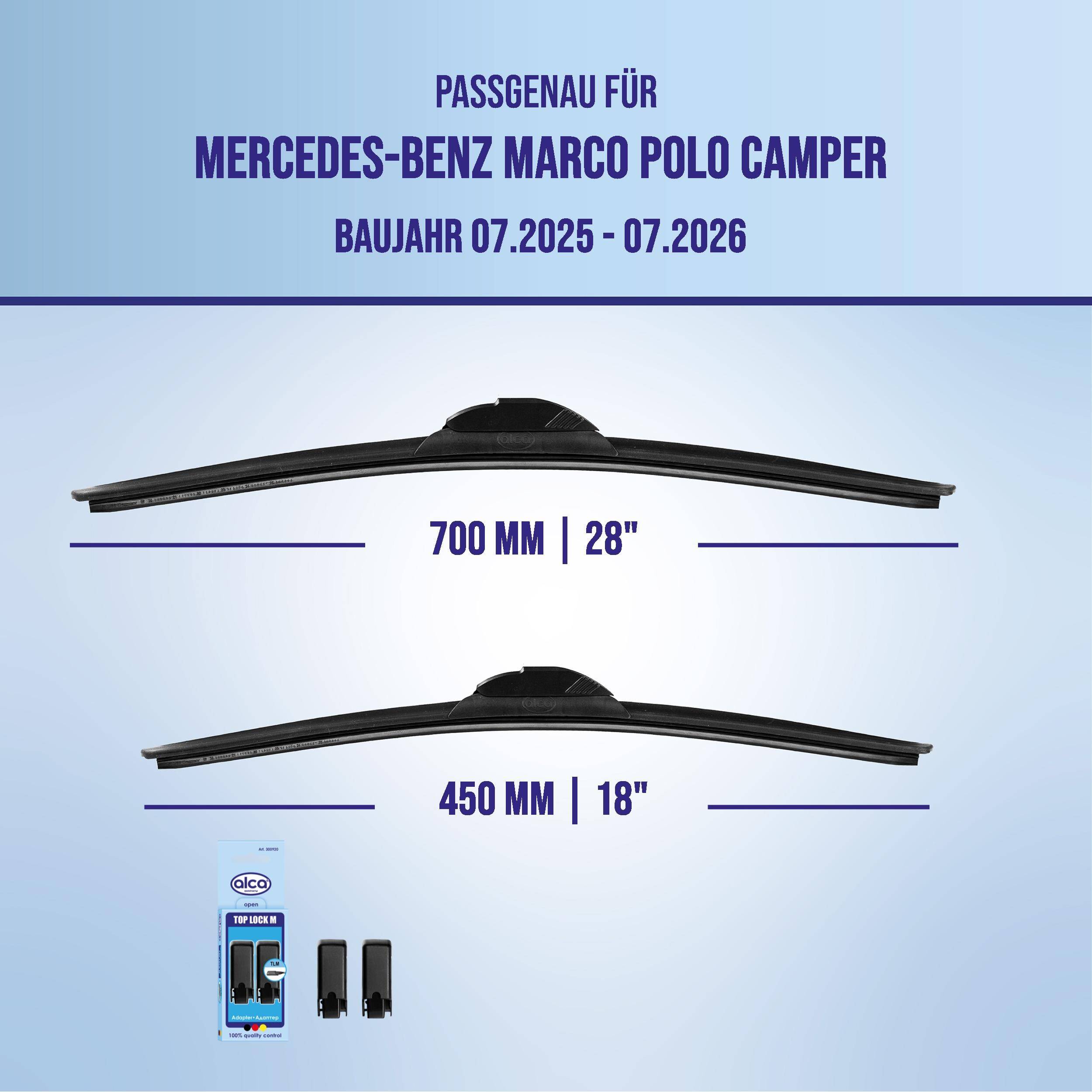 alca® Scheibenwischer für MERCEDES-BENZ MARCO POLO Camper