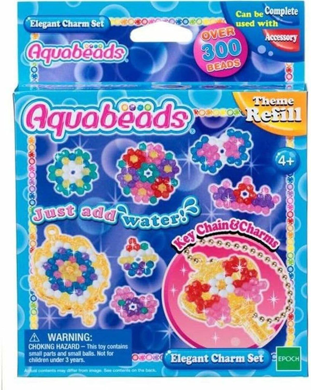Aquabeads 31038 Elegant Charm Set Bastelset Themen Nachfüllset 4+