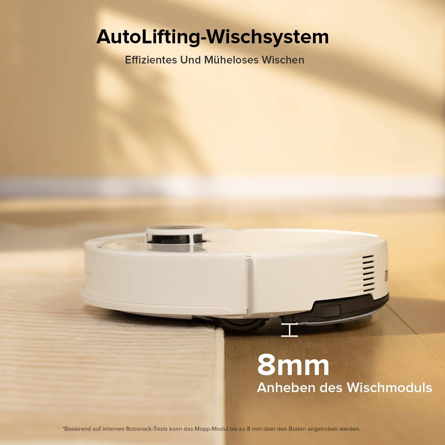 roborock Q10 S5 Saugroboter mit Wischfunktion, 10.000 Pa HyperForce Saugkraft, Dual Anti-Tangle System, Auto Lifting Mopping, Ideal für Tierhaare