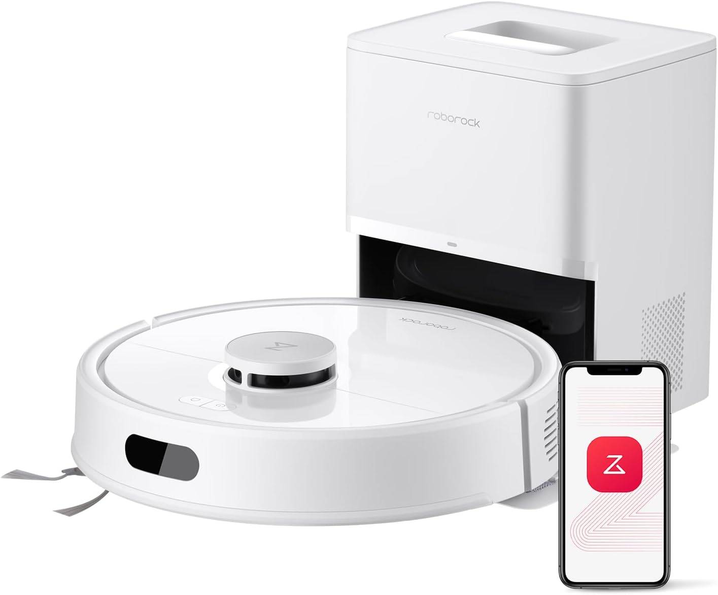 roborock Q7 L5+ Saugroboter mit Wischfunktion, Automatischer Staubentleerung, Dual Anti-Tangle System, 8.000 Pa Saugkraft
