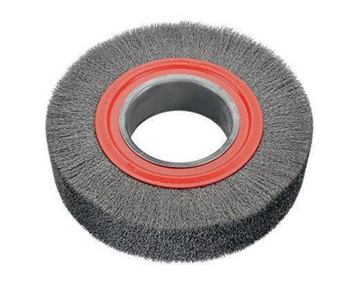 Rundbürste D.250mm Bohr.Ø100mm Drahtstärke 0,3mm Edelstahldraht