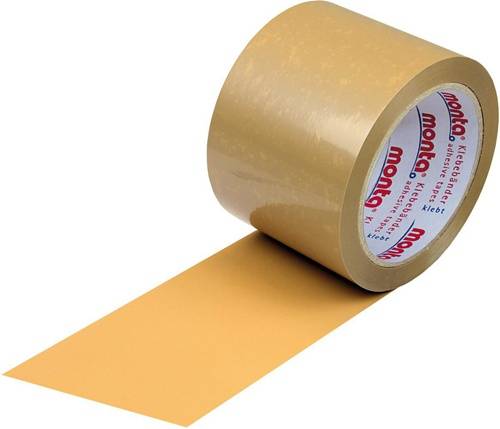 Klebeband monta 281 Breite 75mm Länge 66m Stärke 54µ PVC braun leise TRANSPAK