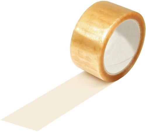 Klebeband Breite 50mm, Länge 66m, Stärke 45µ PP transparent Kautschuk-Kleber