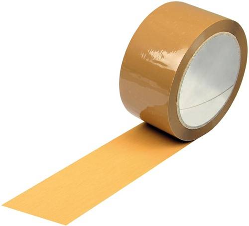 Klebeband Breite 50mm, Länge 66m, Stärke 60µ PP braun leise abrollbar TRANSPAK