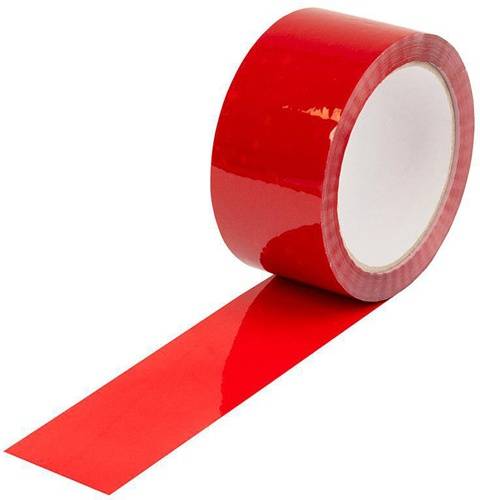 Klebeband PMS 032C Breite 50mm Länge 66m Stärke 48µ PP rot Acrylat-Kleber leise