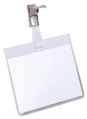 DURABLE Namensschild 800319 90x60mm Kunststoff tr 25 St./Pack.