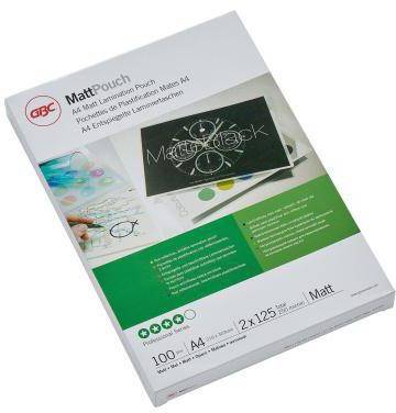 GBC Folientasche MattPouch 3747241 DIN A4 125mic 100 St./Pack.