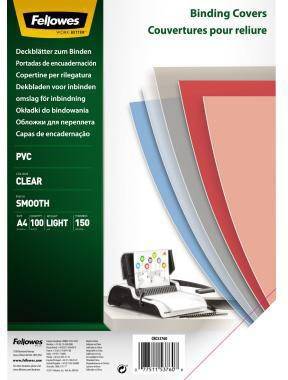 Fellowes Deckblatt 5376001 DIN A4 150mic transparent 100 St./Pack.