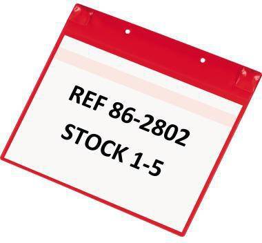 DJOIS Kennzeichnungstasche Neodym 170113 A4 rot 5 St./Pack.