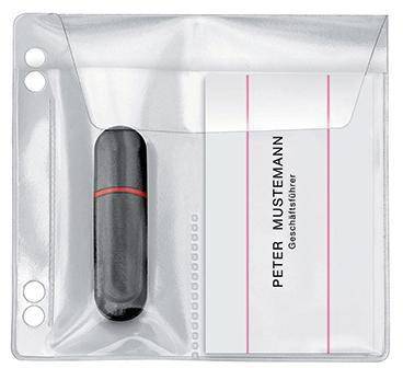 Veloflex USB Stick-Hülle 4377010 10x10cm PVC gk 5 St./Pack.