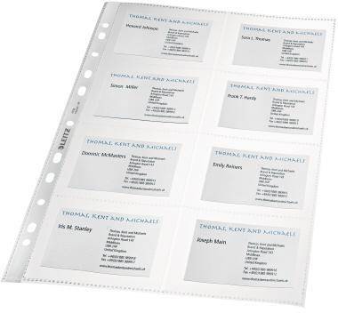 Leitz Prospekthülle 47583003 DIN A4 16 Visitenkarten PP tr 10 St./Pack.