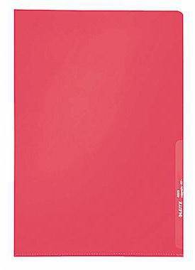 Leitz Sichthülle 40000025 A4 0,13mm PP rot 100 St./Pack.