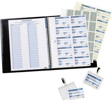 DURABLE Einsteckschild Namensschild 146461 Besucherbuch 100 St./Pack.
