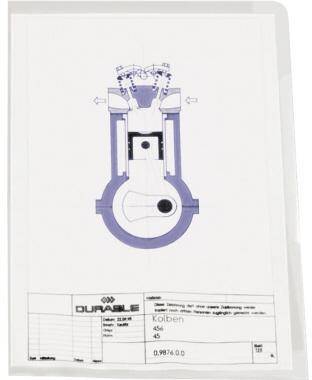 DURABLE Sichthülle 233919 DIN A4 0,15mm PVC tr 50 St./Pack.