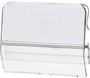 HAN Karteireiter 9001 35x15mm Hart-PVC transparent 10 St./Pack.