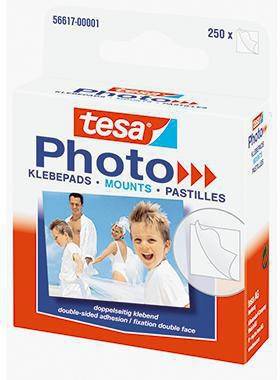 tesa Klebepad Photo 56617-00001 12x13mm weiß 250 St./Pack