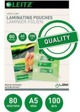 Leitz Laminierfolie 33817 DIN A5 80mic 100 St./Pack.