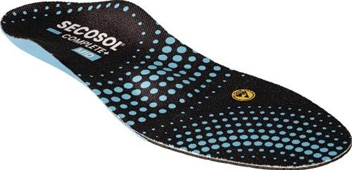 Einlegesohle SECOSOL® COMPLETE+ MID Gr.43 schwarz/blau