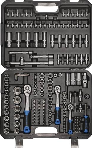 Steckschlüssel-Satz 184-tlg.1/4+3/8+1/2 Zoll SW 4-32mm