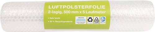 Luftpolsterfolie 2-lag.transp.B500xL5xS50mm Noppen-D.10mm
