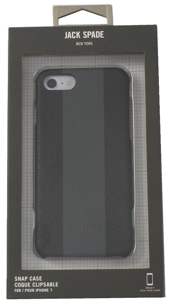 Jack Spade Stripe Case Black für Apple iPhone 7/8/SE 2020