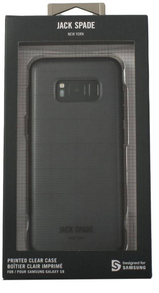 Jack Spade Graph-Check Case Clear für Samsung Galaxy S8