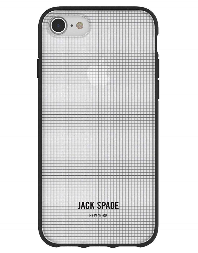 Jack Spade Graph-Check Case Clear/Black für Apple iPhone 7/8/SE 2020