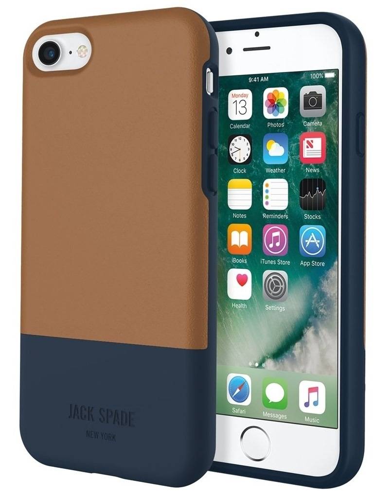 Jack Spade Color Block Case Brown/Navy für Apple iPhone 7/8/SE 2020